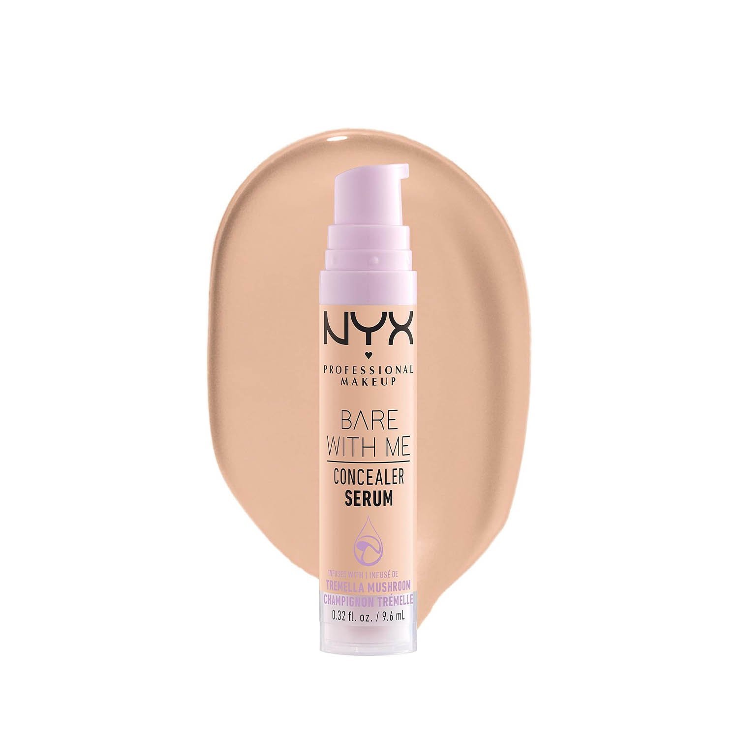 NYX Professional Makeup Bare With Me Concealer Serum, Vanilla, 9.6ml