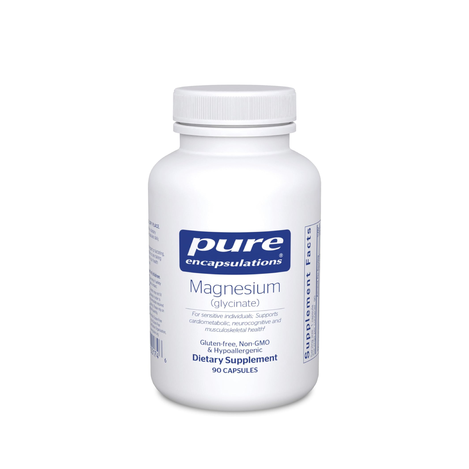 Pure Encapsulations Magnesium (Glycinate) - Supplement with Magnesium Glycinate - 90 Capsules