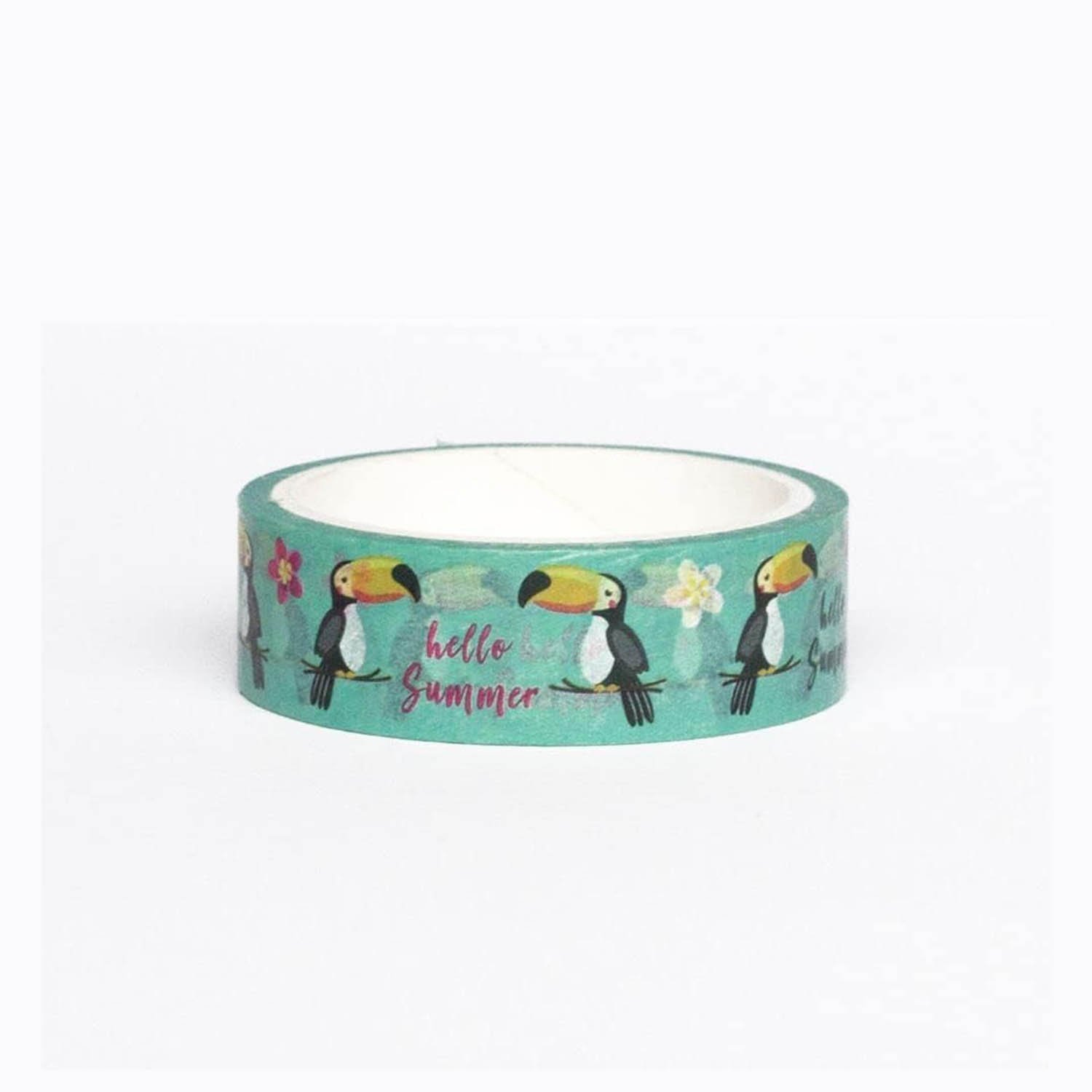 Luck and Luck 10m Toucan Bird Washi Craft Tape