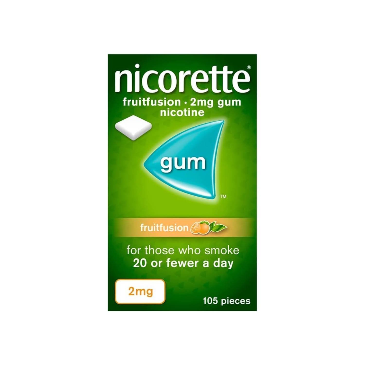 Nicorette Fruitfusion 2mg Gum (1 x 105 Pieces)