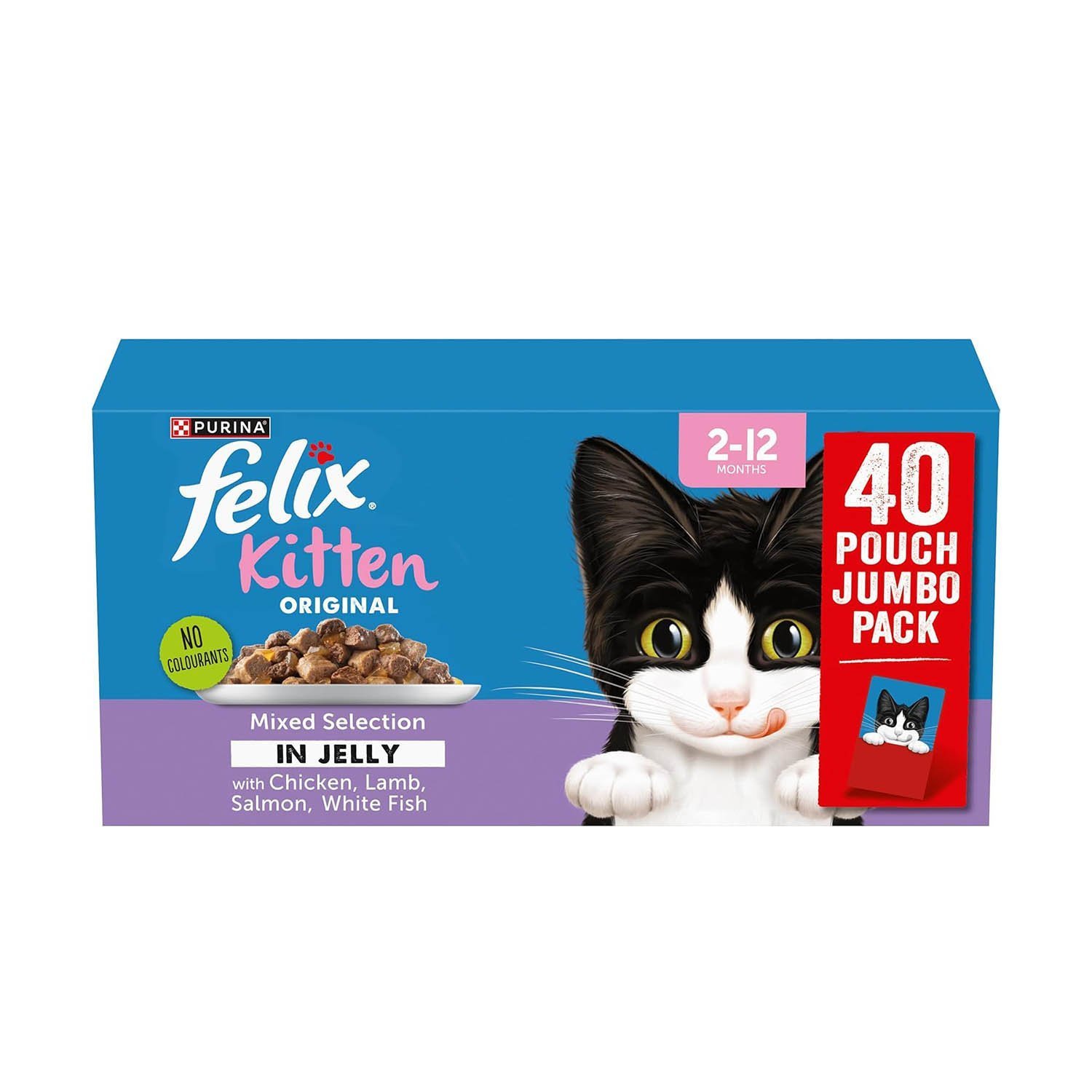 FELIX ORIGINAL Kitten Mixed Menu in Jelly Wet Cat Food 40x85g